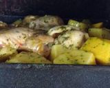 Foto del paso 6 de la receta: Alitas a la mostaza con papas y calabaza al horno