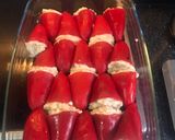 Foto del paso 3 de la receta: Pimientos rellenos de merluza y gambas “Fit”