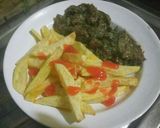 A picture of step 5 of Wet Fry Meat# My mum's Recipe#.