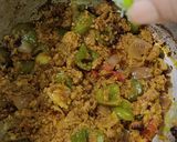 A picture of step 6 of Mutton Qeema, Green Bell Pepper And Onion.
