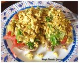Foto del paso 4 de la receta Tostas con falso revuelto de verduras, vegano/vegetariano