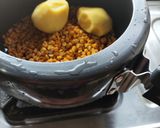 A picture of step 2 of Chana Dal Curry.