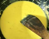 A picture of step 1 of Kesar Malai milk cake.
