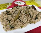 A picture of step 7 of Soya Matar Pulao.