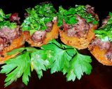 A picture of step 15 of Mike's Roasted Bone Marrow & Crustiini Appetizers.