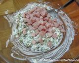A picture of step 2 of Tortellini with Cream, Ham, and Peas.