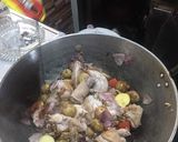 A picture of step 3 of Chicken stew in coconut with miracle plant Malunggay.