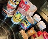 A picture of step 1 of Cheesy Black Bean & Corn Buffalo Chicken Dip.