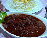 عکس مرحله 5 از دستور خورشت به با گردو