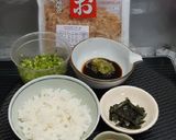 รูปขั้นตอนการทำที่ 1 ของ ข้าวเช้าวาซาบิโชยุปลาแห้งไข่แดง