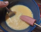 Foto del paso 2 de la receta: Banderillas de salchicha y queso manchego 🙂‍↕️😊¡súper fácil!