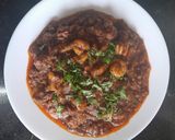 A picture of step 5 of Prawns masala.