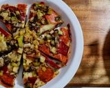 Foto del paso 7 de la receta: PIZZA🍕PECHUGA Con Pimientos 🌶️del Piquillo y Cebolla Larga Caramelizada...!😀