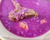 Hình bước làm 2 của món Canh khoai tím nấu xương heo, tôm nõn