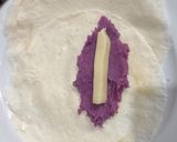 Foto langkah ke 3 dari resep Lumpia Ubi Ungu Isi Keju Mozzarella.