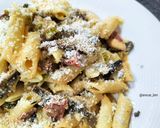 Foto del paso 9 de la receta Macarrones cremosos con chorizo y verduras