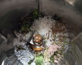 A picture of step 1 of Mint lassi.