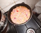 A picture of step 2 of Plantain frittata.