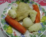 Foto del paso 8 de la receta: Pollo y verduras hervidas