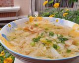 Hình bước làm 2 của món Canh bắp cải nấu gà