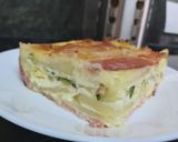 Pas rețetă Tartă din dovlecel, cartof și baicon! 5 fotografie