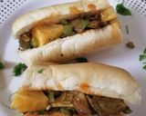 صورة لخطوة 1 من وصفة سندويش خضار سهلة ولذيذة جداً على طريقتي ام نورة 😋😋