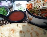 A picture of step 1 of Chicken Chowmin roll.