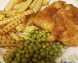 A picture of step 10 of Homemade beer battered Fish and chips.