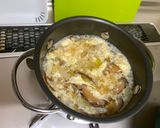 A picture of step 4 of Shiitake Mushroom Soup.