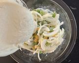 A picture of step 5 of Hop Beer Fritters: Whole & Mixed with Vegetables.