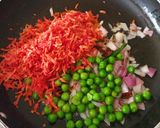 A picture of step 2 of Carrot Pulao.