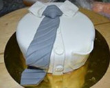 Foto del paso 11 de la receta: Tarta Día del Padre Camisa Fondant