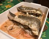 Une image de l'étape 7 de Filets de merlu aux oignons et câpres italiennes.