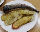 Foto del paso 6 de la receta: Pescada con papas al horno
