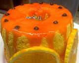 Foto langkah ke 8 dari resep Chiffon Orange with Choco Orange Ganache.