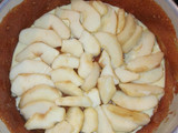 Torta invertida de manzanas