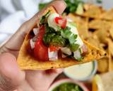 Baked Missi Roti Nachos kuchumbar salsa kehri ki chutney recipe step 1 photo