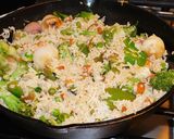 வெஜ்ஜி வ்ரைட் சாதம் (Veggie fried saatham recipe in tamil) ரெசிபி ஸ்டேப் 4 புகைப்படம்