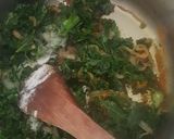 A picture of step 2 of Kale and spinach.