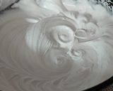A picture of step 6 of Bluberry Butterscotch Dual flavour tall cake 🎂.