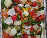 A picture of step 7 of My Mixed Roasted Veg dish. 😁.