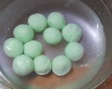Foto langkah ke 5 dari resep Oncopan (Onde2 Coklat Pandan).