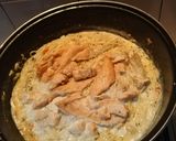 Foto langkah ke 6 dari resep Spaghetti salmon Carbonara ekonomis.