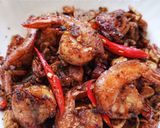 Foto langkah ke 9 dari resep Udang Bawang Goreng Sambal Embe.