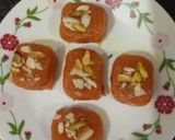 A picture of step 4 of Mango burfi.