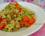 Foto langkah ke 7 dari resep Tumis Ayam, Brokoli, Jamur Enoki Saus Tiram.