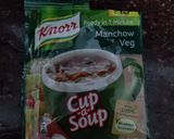 A picture of step 3 of Veg moncho soup.
