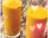 A picture of step 1 of Rich Mango juice.
