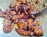 A picture of step 3 of Masala Brinjal with sesame seeds.