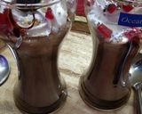 A picture of step 2 of Chocolate milkshake with cream.